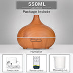 Wood Grain Aromatherapy Essential Oil Diffuser